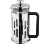 Café Olé Graphico Cafetière, French Press coffee maker, stainless steel mesh filter, robust glass body with geometric design, 1000ml (8 cup, 4 mugs)