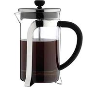 Café Olé Mode Cafetière, glass body with stunning stainless steel body and mesh filter, 800ml (6 espresso cups or 2 mugs)