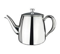 Café Olé PT-070 Premium Tea Pot, 18/10 Stainless Steel, Mirror Polished, 70oz, Stay Cool Hollow Handles, Perfect Pour Spout, Silver