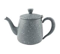 Café Olé Premium Granite Teapot, 48Oz / 1360Ml / Serves 5-6 Mugs, Stainless Steel, Classic Design, Grey Granite Finish