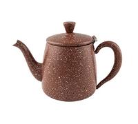 Café Olé Premium Tea Pot, 18/10 Stainless Steel, Red Granite Finish, 35oz, Stay Cool Hollow Handles, Perfect Pour Spout PT-035RG