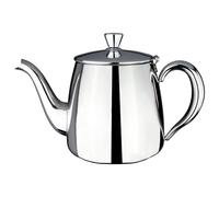 Café Olé PT-035 Premium Tea Pot, 18/10 Stainless Steel, Mirror Polished, 35oz, Stay Cool Hollow Handles, Perfect Pour Spout, Silver, 32oz