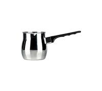 Café Ole S8059/06 Café Olé Stainless Steel Turkish Pot Cezve Ibrik Style Traditional Stovetop Coffee Maker 6oz (170ml), Silver