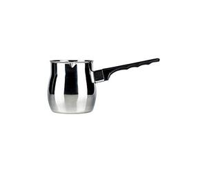 Café Ole S8059/06 Café Olé Stainless Steel Turkish Pot Cezve Ibrik Style Traditional Stovetop Coffee Maker 6oz (170ml), Silver