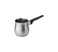 Café Olé Stainless Steel Turkish Coffee Pot Cezve Ibrik Style Traditional Stovetop Coffee Maker 12oz (340ml), Silver
