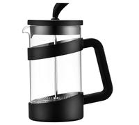 Café Olé Style Cafetière, 350 Ml 3 Cup Plastic and Glass French Press Coffee Maker, Black, VMP-10F
