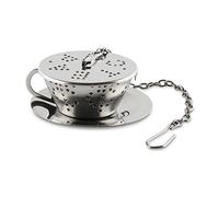 Café Ole The Stal Teacup Shaped Tea Infuser Ball Strainer, Stainless Steel