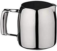 Café Olé Universal 9000 Series 18/8 Stainless Steel Mirror Polished Milk/Cream Jug with Cool Touch Hollow Handle, 32oz