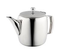 Café Olé Universal 9000 Series 18/8 Stainless Steel Mirror Polished Tea Pot with Cool Touch Hollow Handle, 60oz