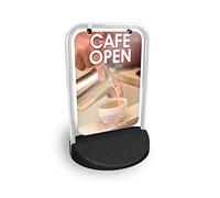 Cafe Open Eco Swinger Pavement Sign MEGA Listing Outdoor Street Advertising Display…