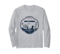 Café Osaka - Otter with Coffee, Wabi Café Club Long Sleeve T-Shirt