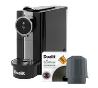Dualit Cafe' Plus Capsule Machine & Ecorpess Set, Black