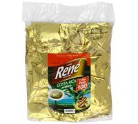 Café Rene Crème Costa Rica Coffee Pads (Pack of 1, Total 100 Coffee Pads)