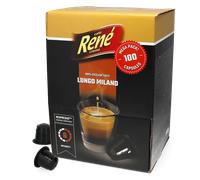 Café René | Lungo Milano - 100 pods for Nespresso®