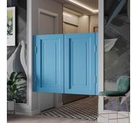 Cafe revolving Door, Solid Wood Interior revolving Door, Automatic Closing barn Door, Suitable for Bars and porches.