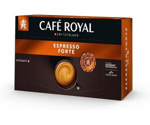 Café Royal Espresso Forte Coffee Pods, 50 Nespresso Professional Compatible