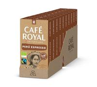 Café Royal Peru Espresso Bio - 100 Nespresso® Compatible Capsules, Intensity 8/12, 100% Arabica, Organic & Fairtrade