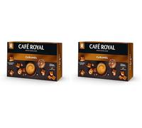 Café Royal Professional Pads, Caramel Flavoured coffee, 50 Nespresso compatible Pads for office and hospitality, Rainforest Alliance certified, 100 percent Arabica coffee (Pack of 2)