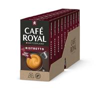 Café Royal, Ristretto, 100 Nespresso (R) compatible capsules, 80 percent recycled Aluminium, Rainforest Alliance certified, intensity 11