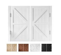 Cafe Saloon Doors Swinging Doors Sturdy Cafe Swing Doors 24/26/28/30/32/34/36/38/40/42/44/46/48/50/60in Wide Saloon Cafe Door Bar Kitchen Entrance Partition Half Door 180° Open(Whi