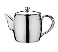 Café Stal Bellux Deluxe Teapot 5 Cups / 1000ml / 1 Litre / 35oz - Premium 18/10 Stainless Steel Mirror Polished Finish Tea Pot - Heat Resistant Handles, Drip-Free Spout & Hinged Lid