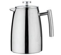Café Stal Belmont Stainless Steel 3 Cup Cafetière French Press Coffee Maker | Double-wall stainless steel cafetière helps keep coffee hotter for longer with a reusable filter and cool-touch handle.