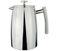 Café Stal Belmont Stainless Steel Cafetière, 1.5L Coffee Maker, 6-7 Mugs | Double-wall stainless steel coffee maker keeps coffee hotter for longer with a reusable filter.