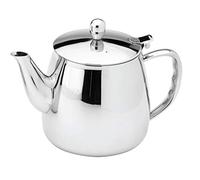 Café Stal Bx Series 18/10 Classic Stainless-Steel Tea Pot with Cool Touch Hollow Handles, Mirror Polished, 12oz