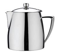 Café Stål Café Stal Art Deco Thermal Teapot, 35Oz / 1000Ml / Serves 3-4 Mugs, Double Wall Insulated Stainless Steel, Mirror Polished