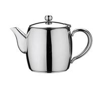 Café Stål Café Stal Bellux Deluxe Teapot, 26Oz / 800Ml / Serves 2-3 Mugs, Mirror Polished Stainless Steel, Hinged Lid