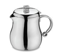Café Stål Café Stal Elements Teapot, 42Oz / 1200Ml / Serves 5-6 Mugs, Stylish, Mirror Polished Stainless Steel, Hinged Lid