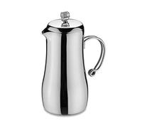Café Stal Elements Stylish 18/10 Stainless Steel Double Wall Cafetiere with Cool Touch Wire Handles, Mirror Polished, 6-Cup