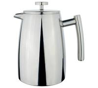 Café Stal HFD-08 Belmont 8 Cup Double Walled Cafetiere Coffee Maker, Mirror Finish, 1.2 Litre