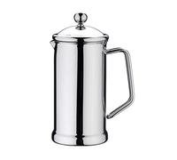 Café Stal Originals Range Single-Wall 18/10 Stainless Steel Elegant Plunger Cafetiere, 6-Cup, Mirror Finish