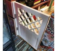 Cafe Swing Door Interior Solid Wood Swinging Door Self Closing Cowboy Partition Door Bar Kitchen Fence Half Waist Door(WxH:50x90cm(20x35in))