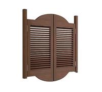 Cafe Swing Door W43 xH31, Indoor Saloon Door, Swinging Doors for Kitchen, Solid Wood Half Waist Cowboy Door, Light-transmitting Western Cafe Doors Gate, for Bar Stairs