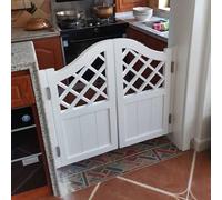 Cafe Swing Door Western Saloon Doors Swinging for Kitchen, White Cafe Door Double Doors, Restaurant Bar Swing Door Decoration(W110cmxH90cm)