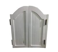 Cafe Swinging Doors, Indoor Premade Pine Saloon Kitchen Partition Doors, Flush Style Auto Close Swing Door for Terrace Emporium，23 Sizes (Color : White, Size : 90(L) x90(W) cm)