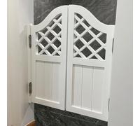 Cafe Swinging Doors White Double Swinging Doors, Cafe Door Saloon Fence Partition, Entrance Cowboy Doors for Stairway Laundry Room Bar, Wood Internal Decor Door (Size : W 95cm x H 90cm (W 37 3/8" x H