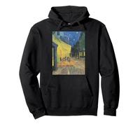 Cafe Terrace at Night by Vincent van Gogh Pullover Hoodie