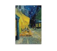 Café Terrace at Night - Vincent Van Gogh Poster Canvas Prints Gifts Painting Room Decor Home Decorative 08x12inch(20x30cm)