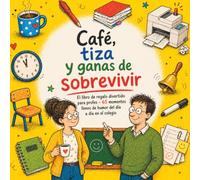 Café, tiza y ganas de sobrevivir: El libro de regalo divertido para profes - 65 momentos llenos de humor del día a día en el colegio: Regalo perfecto ... al final del curso, cumpleaños o Navidad