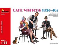 Cafe Visitors 1930-40s Figure 1:35 Plastic Model Kit Miniart