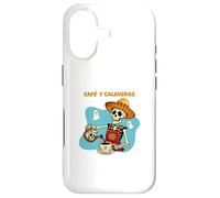 Cafe Y Calaveras Funny Skeleton Coffee Latte Day of the Dead Case for iPhone 17