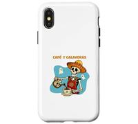 Cafe Y Calaveras Funny Skeleton Coffee Latte Day of the Dead Case for iPhone X/XS