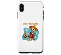 Cafe Y Calaveras Funny Skeleton Coffee Latte Day of the Dead Case for iPhone XS Max