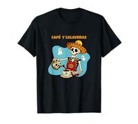 Cafe Y Calaveras Funny Skeleton Coffee Latte Day of The Dead T-Shirt