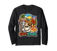 Café y Calma Boricua Long Sleeve T-Shirt