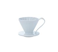 CAFEC FLOWER DRIPPER | MADE IN JAPAN | CUP 1 SIZE - V60 01 | Pour Over Coffee Dripper by Sanyo Sangyo: Porcelain Ceramic 1-to-2 Cup Brewer | Unique Drip Coffee Maker for Fresh Filter Coffee-Eleg