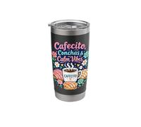 Cafecito Conchas Calm Vibes Coffee for Latina Mexican Moms Stainless Steel Insulated Tumbler